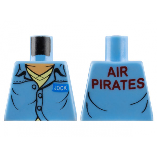 Torso Open Collar, Name Badge 'JOCK' and 'AIR PIRATES' on Reverse Pattern