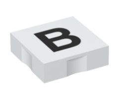 Duplo, Tile 2 x 2 with Black Capital Letter B Pattern