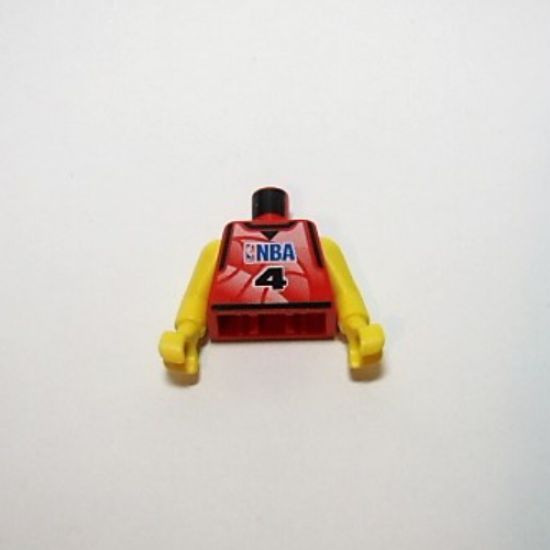 Torso NBA Player Number 4 Pattern / Yellow NBA Arms