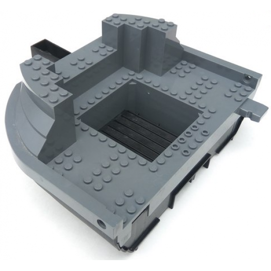 Boat Hull Giant Bow 19 x 22, Top Color Dark Bluish Gray