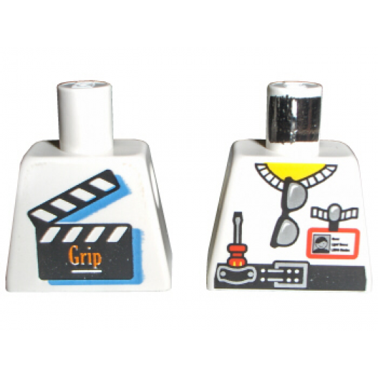 Torso Studios Grip Sunglasses, Screwdriver, Clapboard on Back Pattern