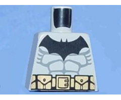 Torso Batman Logo with Muscles and Yellow Belt with Snaps Pattern