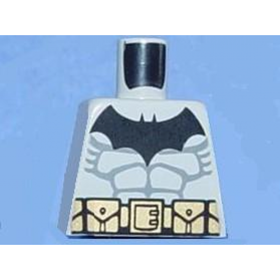 Torso Batman Logo with Muscles and Yellow Belt with Snaps Pattern