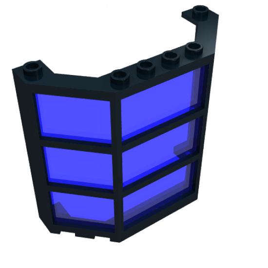 Window Bay 3 x 8 x 6 with Trans-Light Blue Glass