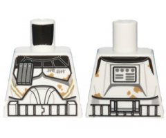Torso SW Armor Captain Rex, Dirt Stains Pattern (Clone Wars)