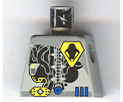 Torso Space UFO Yellow Insignia & 3 Blue Bars Pattern
