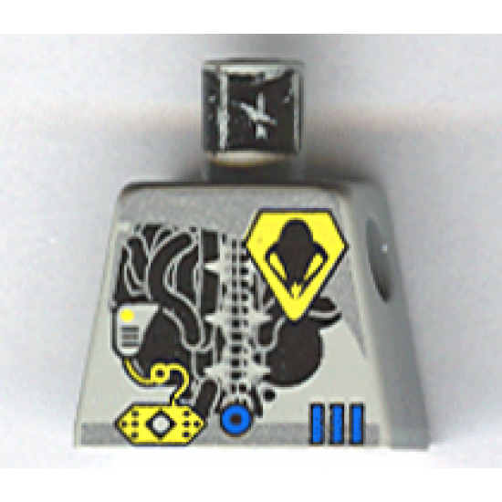 Torso Space UFO Yellow Insignia & 3 Blue Bars Pattern