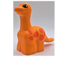 Duplo, Animal Dinosaur Brachiosaurus Baby with Orange Spots Pattern