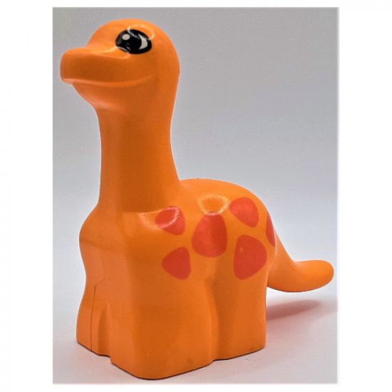 Duplo, Animal Dinosaur Brachiosaurus Baby with Orange Spots Pattern
