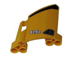 Technic, Panel Fairing #23 Large Short, Small Hole, Side B with '8292' and Door Handle Pattern (Sticker) - Set 8292