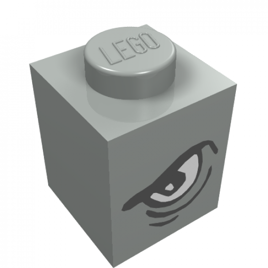 Brick 1 x 1 with Eye Grim Left Pattern