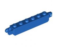 Hinge Brick 1 x 6 Locking with 1 Finger Vertical End and 2 Fingers Vertical End, 9 Teeth