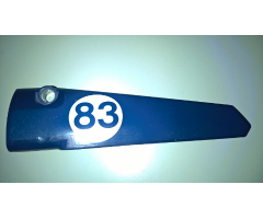 Technic, Panel Fairing # 5 Long Smooth, Side A with '83' in White Circle Pattern (Sticker) - Set 41999