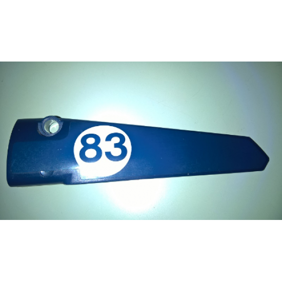 Technic, Panel Fairing # 5 Long Smooth, Side A with '83' in White Circle Pattern (Sticker) - Set 41999