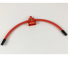 Torso, Modified Female Orange Belt and Incredibles Symbol Pattern / Red Long Rubber Arms with Black Cuffs Pattern