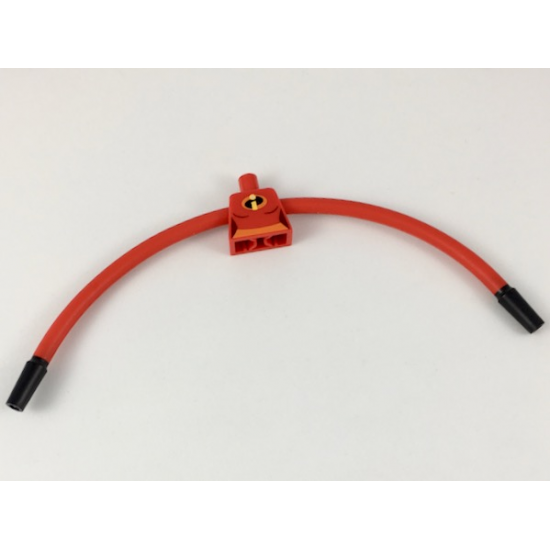 Torso, Modified Female Orange Belt and Incredibles Symbol Pattern / Red Long Rubber Arms with Black Cuffs Pattern