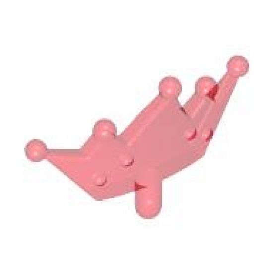 Minifigure, Headgear Accessory Crown Tiara, 5 Points, Rounded Ends