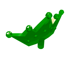 Minifigure, Headgear Accessory Crown Tiara, 5 Points, Rounded Ends