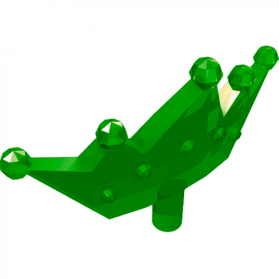 Minifigure, Headgear Accessory Crown Tiara, 5 Points, Rounded Ends