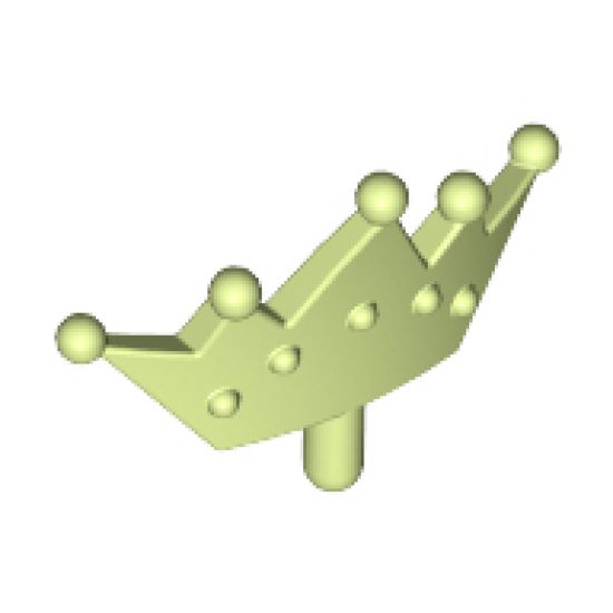 Minifigure, Headgear Accessory Crown Tiara, 5 Points, Rounded Ends