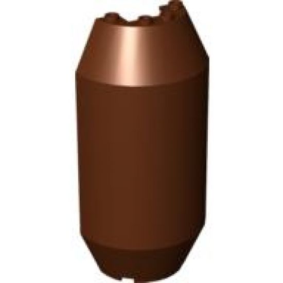 Cylinder Half 3 x 6 x 10 with 1 x 2 Cutout