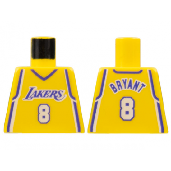 Torso NBA Los Angeles Lakers #8 Kobe Bryant Pattern
