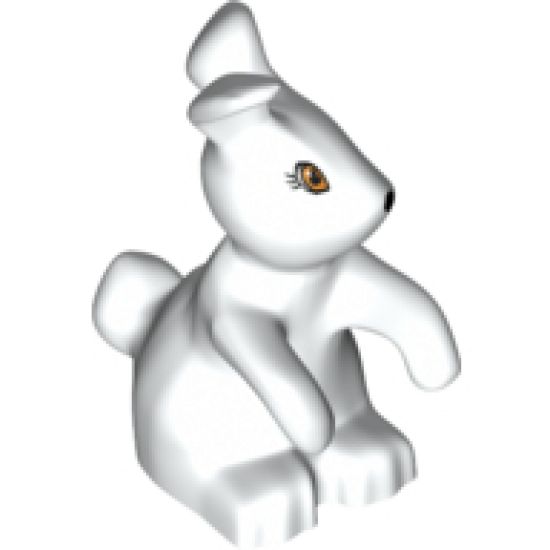 Bunny / Rabbit, Belville with Orange Eyes and Black Nose Pattern