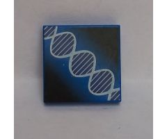 Tile 2 x 2 with DNA Double-Helix Pattern