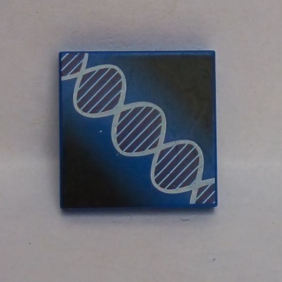 Tile 2 x 2 with DNA Double-Helix Pattern