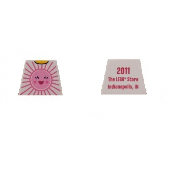 Torso Pink Sun Front, 2011 The LEGO Store Indianapolis, IN Back Pattern