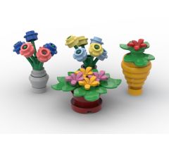 Flower Pot Pack - Minifig Scaled