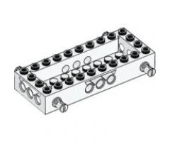 Vehicle, Base 4 x 10 x 1 1/3 with 8 x 2 Recessed Center, 4 Pins, Technic Holes