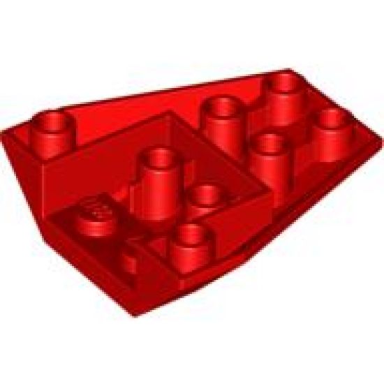 Wedge 4 x 4 Triple Inverted with Connections between 2 Studs