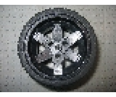 Wheel & Tire Assembly 56mm D. x 34mm Technic Racing Medium, 3 Pin Holes with Black Tire 68.8 x 36 ZR (44772 / 44771)