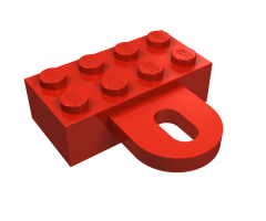 Brick, Modified 2 x 4 with Coupling, Female
