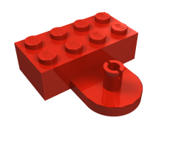 Brick, Modified 2 x 4 with Coupling, Male