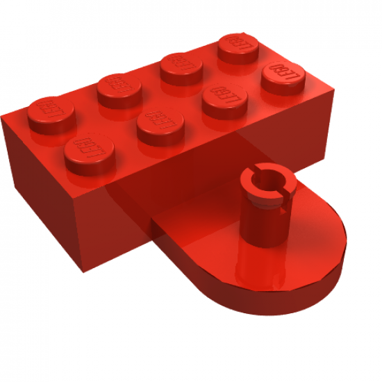 Brick, Modified 2 x 4 with Coupling, Male