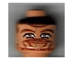 Minifigure, Head NBA Predrag Stojakovic Pattern - Blocked Open Stud