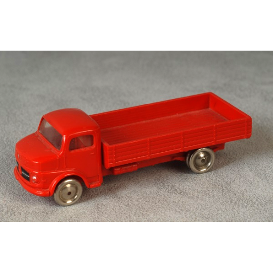 HO 1:87 Vehicles Scale Mercedes Open Bed Truck, Red Flatbed