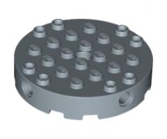 Brick, Round 6 x 6 with 4 Side Pin Holes and Center Hole