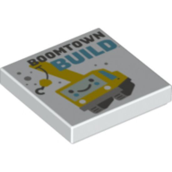Tile 2 x 2 with 'BOOMTOWN BUILD' Pattern