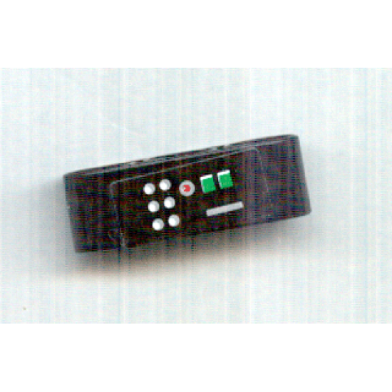 Technic, Liftarm 1 x 3 Thick with Red, Green and White Buttons Pattern Model Right (Sticker) - Set 8010