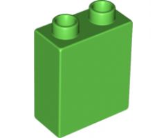 Duplo, Brick 1 x 2 x 2 with Cauliflower, Peas and Potatoes Pattern