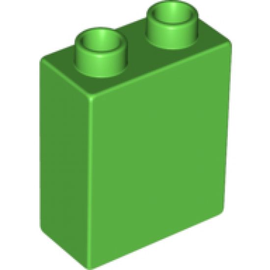 Duplo, Brick 1 x 2 x 2 with Cauliflower, Peas and Potatoes Pattern
