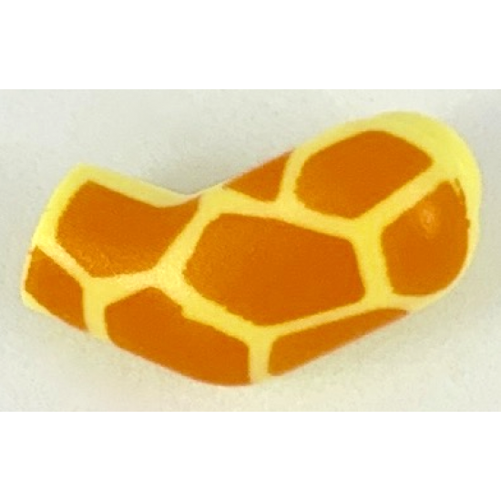 Arm, Left with Orange Giraffe Spots Pattern