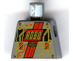 Torso Space RoboForce Red and Gold Circuitry Pattern