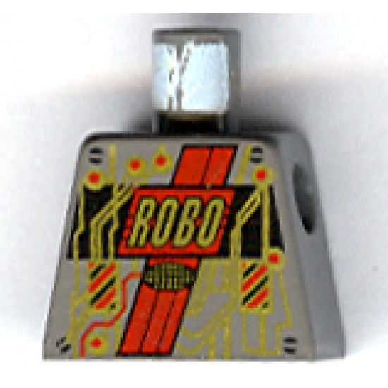 Torso Space RoboForce Red and Gold Circuitry Pattern