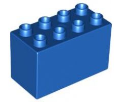 Duplo, Brick 2 x 4 x 2 with Red Bed and Yellow Sheet Pattern