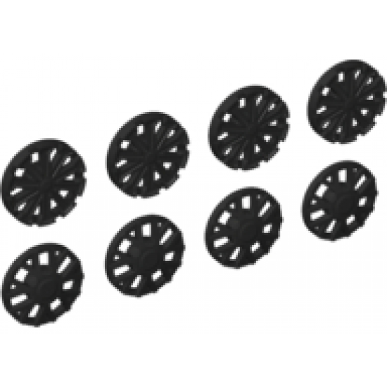 Wheel, Accessory Cover 7 Spoke Y Shape and 10 Spoke T Shape for Wheel 18976, 8 in Bag - 4 of Each (Multipack)