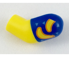 Arm, Left with Blue Short Sleeve with Bananas Pattern